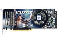 MSI GeForce 8800GTX 768MB SLI HDCP Enabled Dual DVI PCI Express (575MHz Core Clock) (1800MHz Memory Clock) (1350MHz Shader Clock)