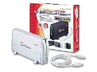Novatech 3.5" Hdd Enclosure One Touch Backup Alloy Silver
