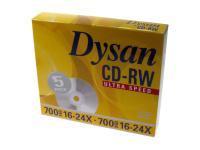 Novatech 24x CDRW Jewel Case - 5 Pack