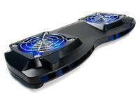 Novatech Pacific Laptop Cooler 2 Built In Ball Bearing Blue LED Fans 2 USB 20 Ports