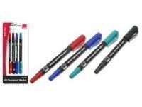 Novatech 4x Double Ended DVD/CD Pens 1x Blue 1x Black 1x Red 1xGreen