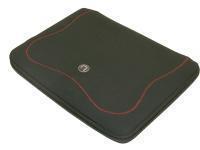 Novatech Neoprene Sleeve For 17" Laptops - Black With Red Detail And Zip