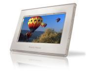 NOVATECH 7quot White Digital Photo Frame with LCD Display Set The Length Of Time Each Image Is Displayed