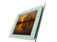 Pictorea Pro 104quot White amp Clear Digital Photo Frame with LCD Display Set The Length Of Time Each Image Is Displayed