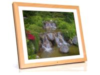 Pictorea Pro 15quot Digital Photo Frame Light Wood Create A Slideshow Or Display One Picture At A Time