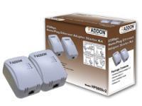 Novatech 85Mbps PowerLine Adapter Twin Pack Turns Any Electrical Outlet into a Home Network Connection