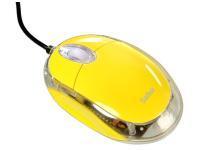Saitek Yellow Optical Notebook Mouse - USB