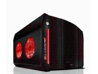 NZXT Rogue Black Gaming Case with 120mm Red LED Fans No PSU