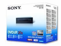 Sony DRU 190S 20x DVD RRW DVD RAM Black And Silver Bezels SATA With Nero Retail