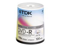 TDK 47GB 16x DVD R InkJet Printable 100 Pack