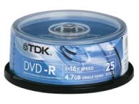 TDK 16x DVD R 25 Pack