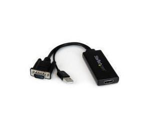 Startech VGA to HDMI portable Adapter Convertor w/ USB Power & PC Audio