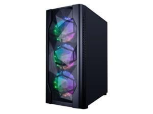 1st Player D4 Mid Tower Black Gaming Case 4 x Fans
