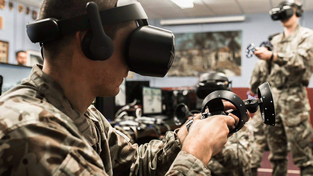 VR being used in Military Simulation Training
