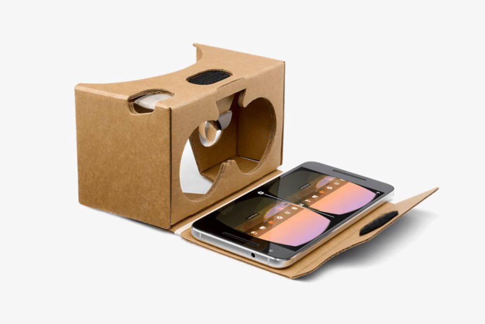 Google Cardboard using a phone for accessible VR