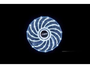 12cm Vegas 15 White LED fan with anti-vibe dampening pads