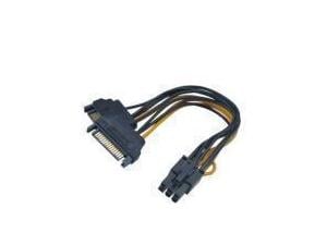 15cm Akasa SATA power to 6pin PCIe adapter cable