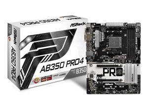 Asrock AB350 PRO4 AMD AM4 ATX Motherboard *Flashed BIOS to support Ryzen 2*