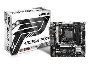 Asrock AB350M PRO4 AMD AM4 Micro-ATX Motherboard