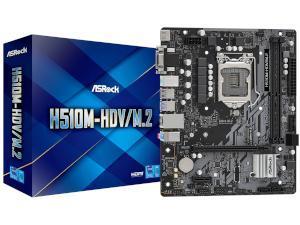 *B-stock item - 90 days warranty*ASRock H510M-HDV/M.2 Intel H510 Chipset Socket 1200 Motherboard