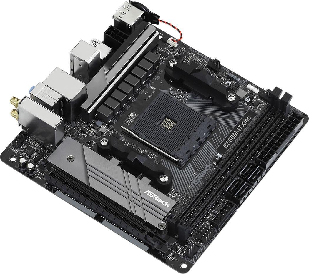 ASRock B550M-ITX/ac AMD AM4 B550 Chipset MITX Motherboard | Novatech