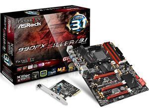 ASRock Fatal1ty 990FX Killer/3.1 AMD 990FX Socket AM3plus ATX Motherboard