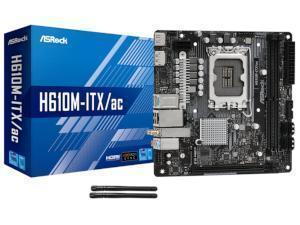 ASRock H610M-ITX/ac Intel H610 Chipset Socket 1700 Motherboard
