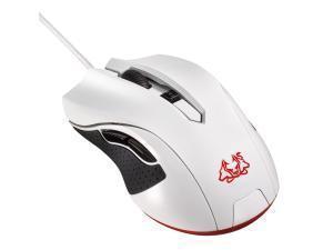 ASUS Cerberus Arctic Ambidextrous Optical Gaming Mouse with Four-Stage DPI Switch and LED Indicator