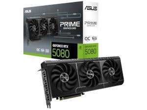ASUS NVIDIA GeForce RTX 5080 PRIME OC 16GB GDDR7 Graphics Card