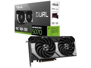 ASUS NVIDIA GeForce RTX 5070 Dual OC 12GB GDDR7 Graphics Card