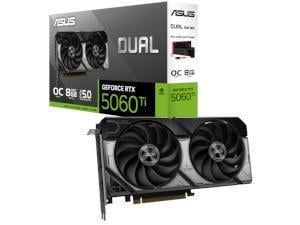 ASUS NVIDIA GeForce RTX 5060 Ti Dual OC 8GB GDDR7 Graphics Card