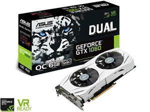 ASUS GeForce GTX 1060 DUAL OC 6GB GDDR5 Graphics Card