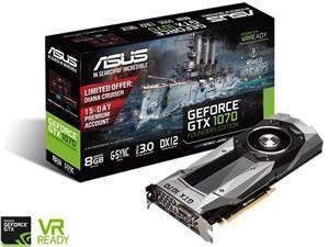 ASUS GeForce GTX 1070 Founders Edition 8GB GDDR5 Graphics Card