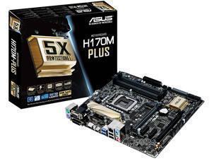 ASUS H170M-PLUS Intel H170 Socket 1151 Micro ATX Motherboard