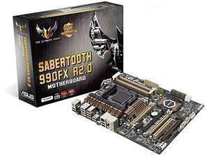 ASUS SABERTOOTH 990FX R2.0 AMD 990FX Socket AM3plus ATX Motherboard