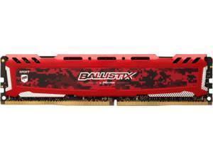 Ballistix Sport LT Red 16GB DDR4-2400 UDIMM