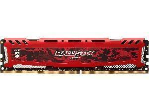 Ballistix Sport LT Red 16GB DDR4 2666MHz Memory RAM Module