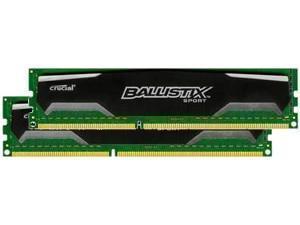 Ballistix Sport 8GB 2x4GB DDR3 PC3-12800 1600MHz Dual Channel Kit