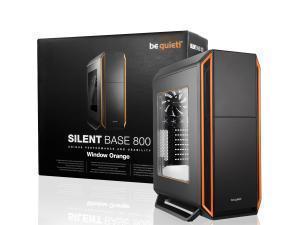 be quiet! Silent Base 800 Mid Tower case, Orange with 3 x Pure Wings 2 Fans, Windowed Case