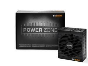 be quiet! BN210 Power Zone Fluid Dynamic Fan ATX Power Supply 650W Continuous Power 80 PLUS Bronze Modular PSU