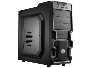 CoolerMaster K-Series K380 Mid Tower case, Black, Windowed