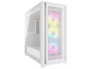 *B-stock item - 90 days warranty*Corsair iCUE 5000D RGB Airflow White Tower Chassis