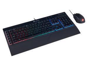 Ex-display item - 90 days warranty*Corsair Gaming K55 plus HARPOON RGB Gaming Keyboard and Mouse Combo