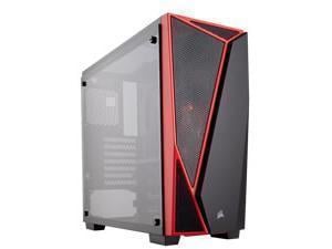 Corsair Carbide Series® SPEC-04 Tempered Glass Edition Mid-Tower Gaming Case — Black/Red