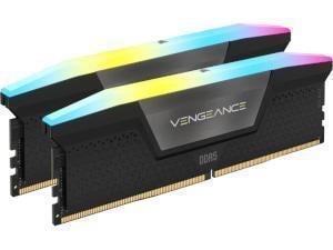 CORSAIR VENGEANCE RGB DDR5 RAM 32GB (2x16GB) 5600MHz CL40 Intel XMP iCUE Compatible Computer Memory - Black (CMH32GX5M2B5600C40K)