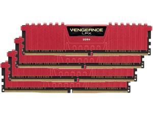 Corsair Vengeance LPX Red 16GB 4x4GB DDR4 PC4-21300 2666MHz Quad Channel Kit
