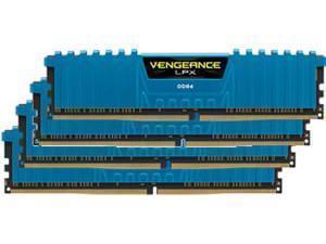 Corsair Vengeance LPX Blue 32GB 4x8GB DDR4 PC4-21300 2666MHz Quad Channel Kit