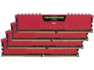 Corsair Vengeance LPX Red 32GB 4x8GB DDR4 PC4-28800 3600MHz Quad Channel Kit