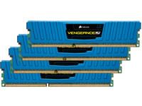 Corsair Vengeance Blue LP 16GB 4x4GB DDR3 PC3-12800 1600MHz Dual Channel Kit
