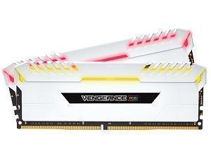 Corsair Vengeance RGB 16GB 2x8GB DDR4 PC4-24000 3000MHz - White - Dual Channel Kit